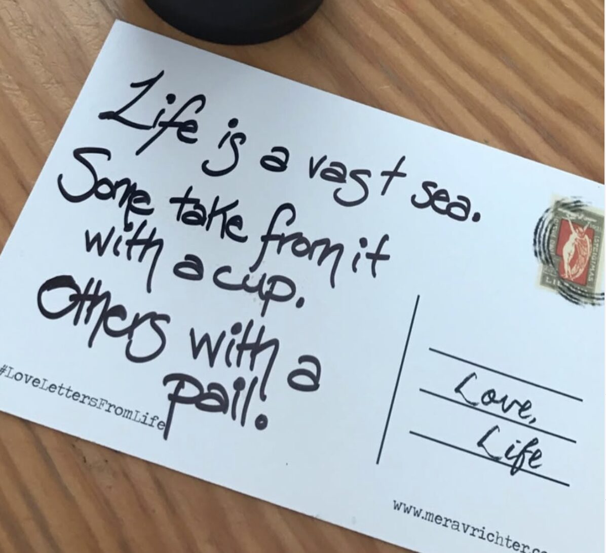 Life is a vast sea...