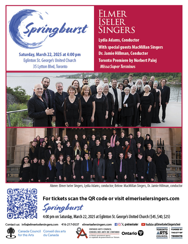 Elmer Iseler Singers, Springburst concert